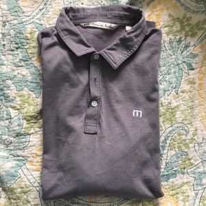 Travis Mathew Grey/Purple SZ L Polo